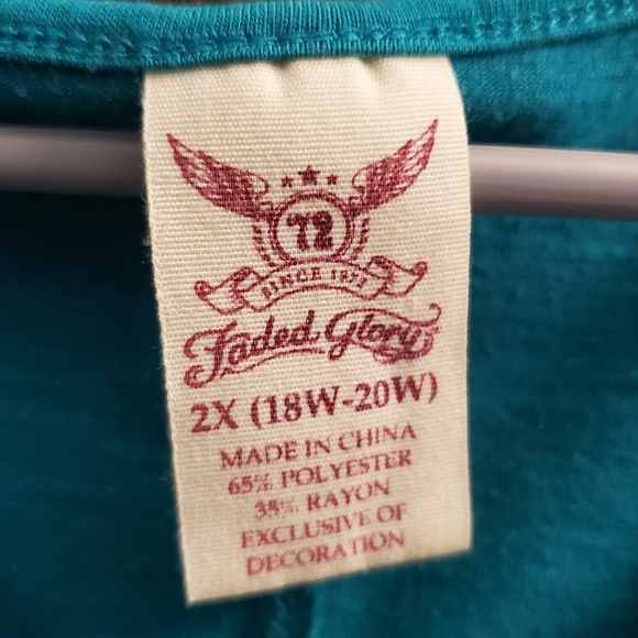 Faded Glory Tribal Top with Tie - Picture 6 of 16